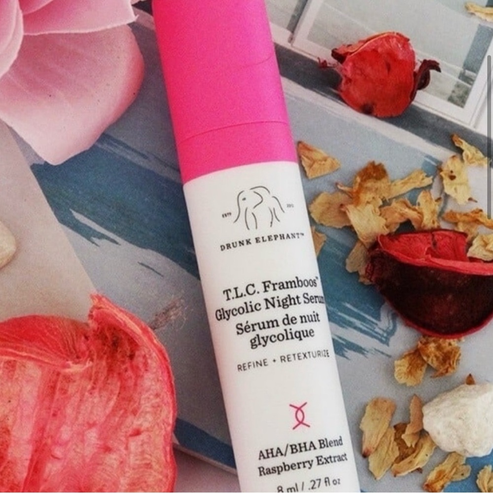 Drunk Elephant T.L.C. Framboos Glycolic Night Serum TRAVEL SIZE